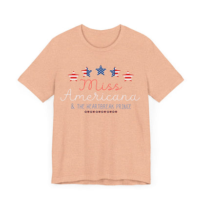 Taylor Swift | Independence Day | Fourth of July | July 4th | USA | Miss Americana | Unisex Jersey Short Sleeve Tee