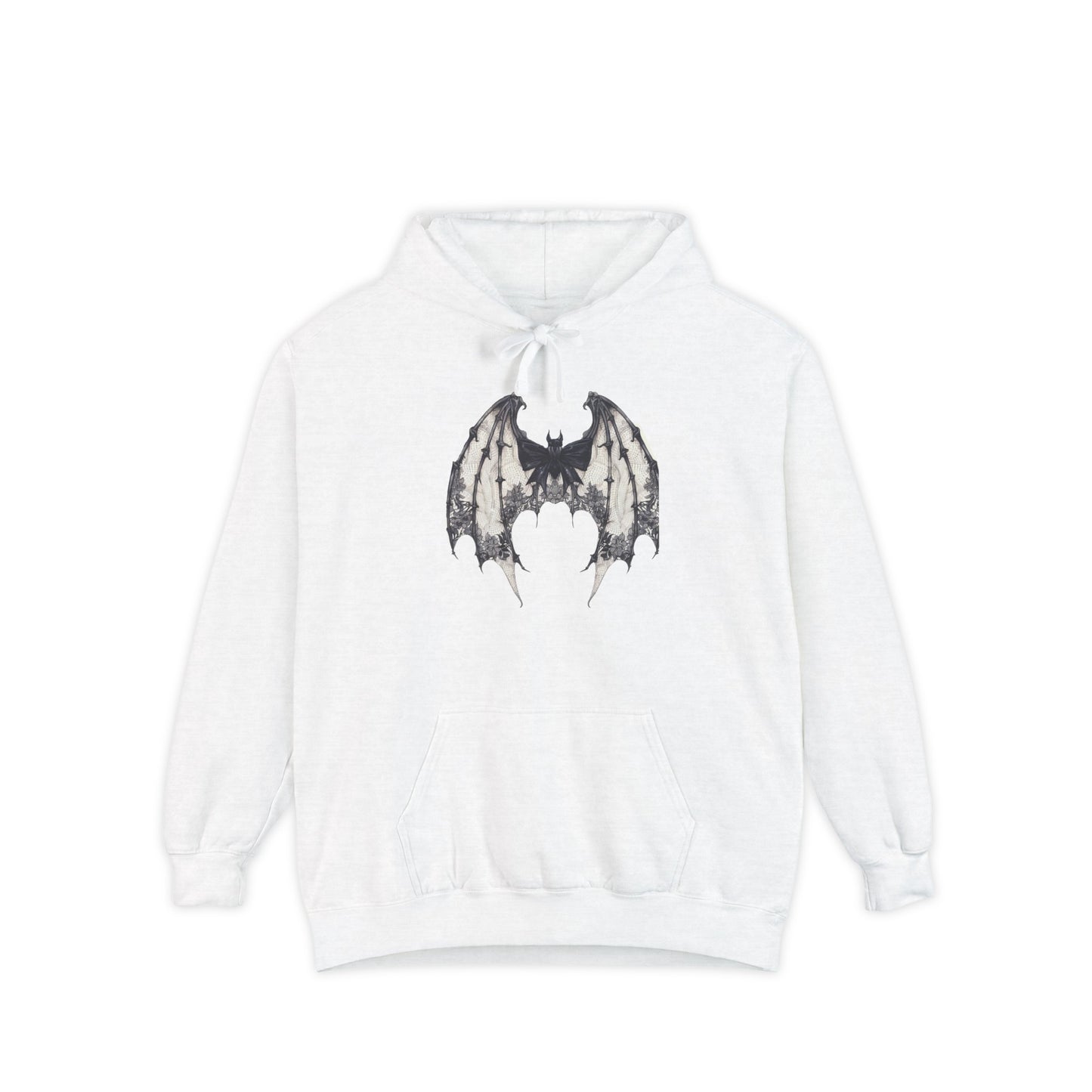 Halloween Bat Graphic Bow Coquette Hoodie | Halloween Hoodie | Spooky Season Hoodie | Fall Hoodie | Comfort Colors