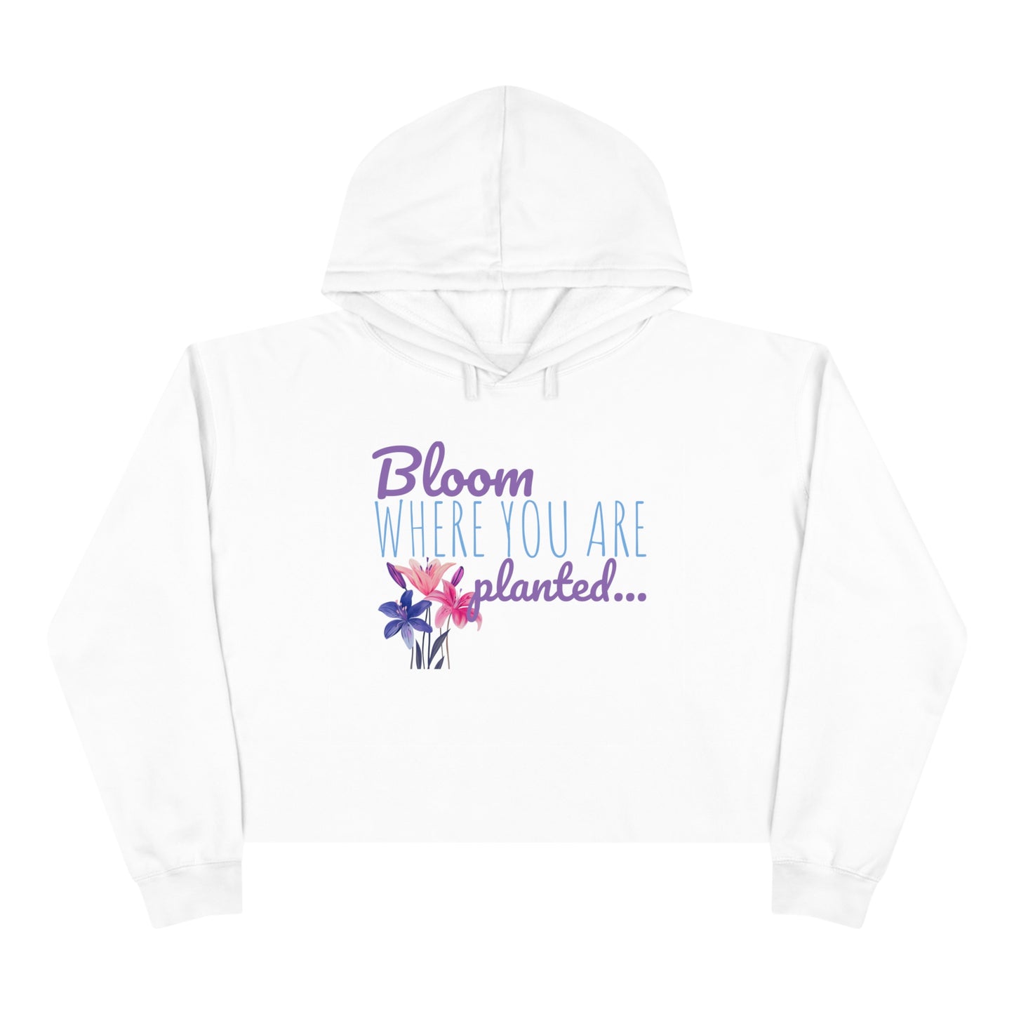 Lily Inspired Hoodie | Bright and Colorful | Botanical | Gardener Hoodie | Crop Hoodie | Southern Prep | Southern Chic | Neon |