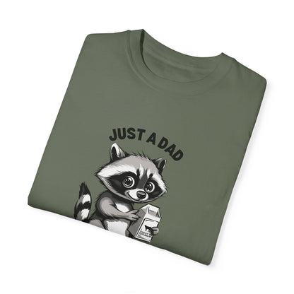 Raccoon Cartoon Tshirt | Milk Dad Comes Back Funny Shirt | Father's Day Shirt | Raccoon Milk Carton Father's Day Funny | Comfort Colors