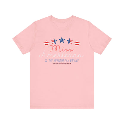 Taylor Swift | Independence Day | Fourth of July | July 4th | USA | Miss Americana | Unisex Jersey Short Sleeve Tee