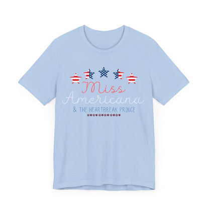 Taylor Swift | Independence Day | Fourth of July | July 4th | USA | Miss Americana | Unisex Jersey Short Sleeve Tee