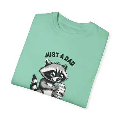 Raccoon Cartoon Tshirt | Milk Dad Comes Back Funny Shirt | Father's Day Shirt | Raccoon Milk Carton Father's Day Funny | Comfort Colors