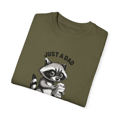 Raccoon Cartoon Tshirt | Milk Dad Comes Back Funny Shirt | Father's Day Shirt | Raccoon Milk Carton Father's Day Funny | Comfort Colors