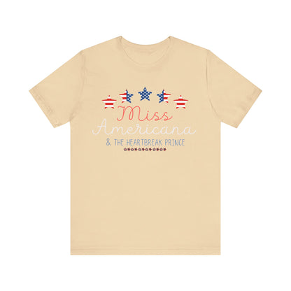 Taylor Swift | Independence Day | Fourth of July | July 4th | USA | Miss Americana | Unisex Jersey Short Sleeve Tee