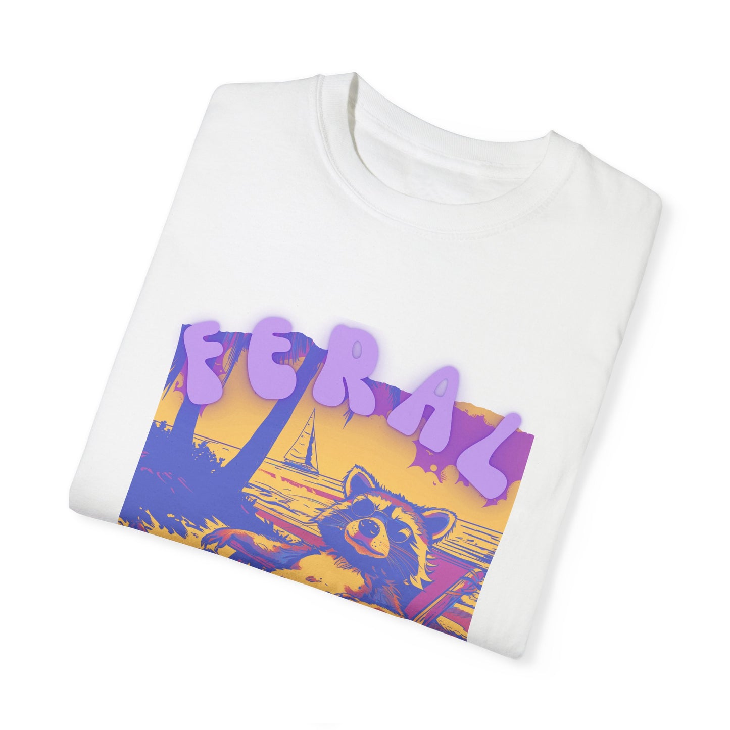 Feral Girl Summer | Feral Raccoon | Raccoon Shirt | Feral Girl Shirt | Feral Girl Tee | Summer Shirt | Vacation Shirt | Vacation Shirt