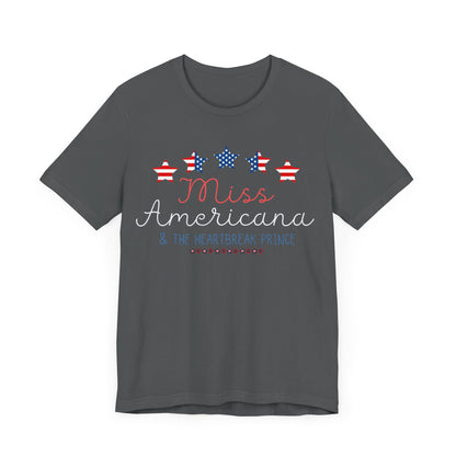 Taylor Swift | Independence Day | Fourth of July | July 4th | USA | Miss Americana | Unisex Jersey Short Sleeve Tee