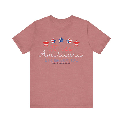 Taylor Swift | Independence Day | Fourth of July | July 4th | USA | Miss Americana | Unisex Jersey Short Sleeve Tee