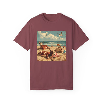 Funny Graphic Tee | Funny Shirt | Summer Shirt | Vacation Tee | Farm Animals Shirt | Shirt for the Zoo | Zoo Trip | Beach Shirt | Cow