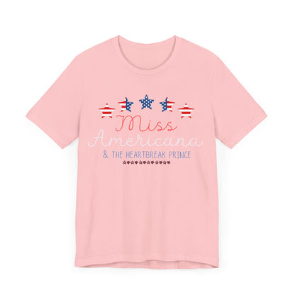 Taylor Swift | Independence Day | Fourth of July | July 4th | USA | Miss Americana | Unisex Jersey Short Sleeve Tee