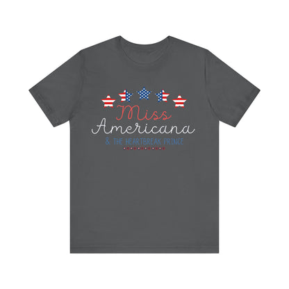 Taylor Swift | Independence Day | Fourth of July | July 4th | USA | Miss Americana | Unisex Jersey Short Sleeve Tee