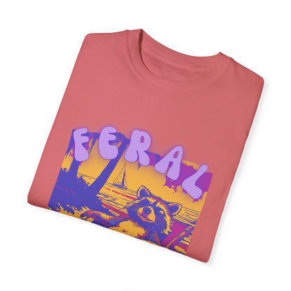 Feral Girl Summer | Feral Raccoon | Raccoon Shirt | Feral Girl Shirt | Feral Girl Tee | Summer Shirt | Vacation Shirt | Vacation Shirt