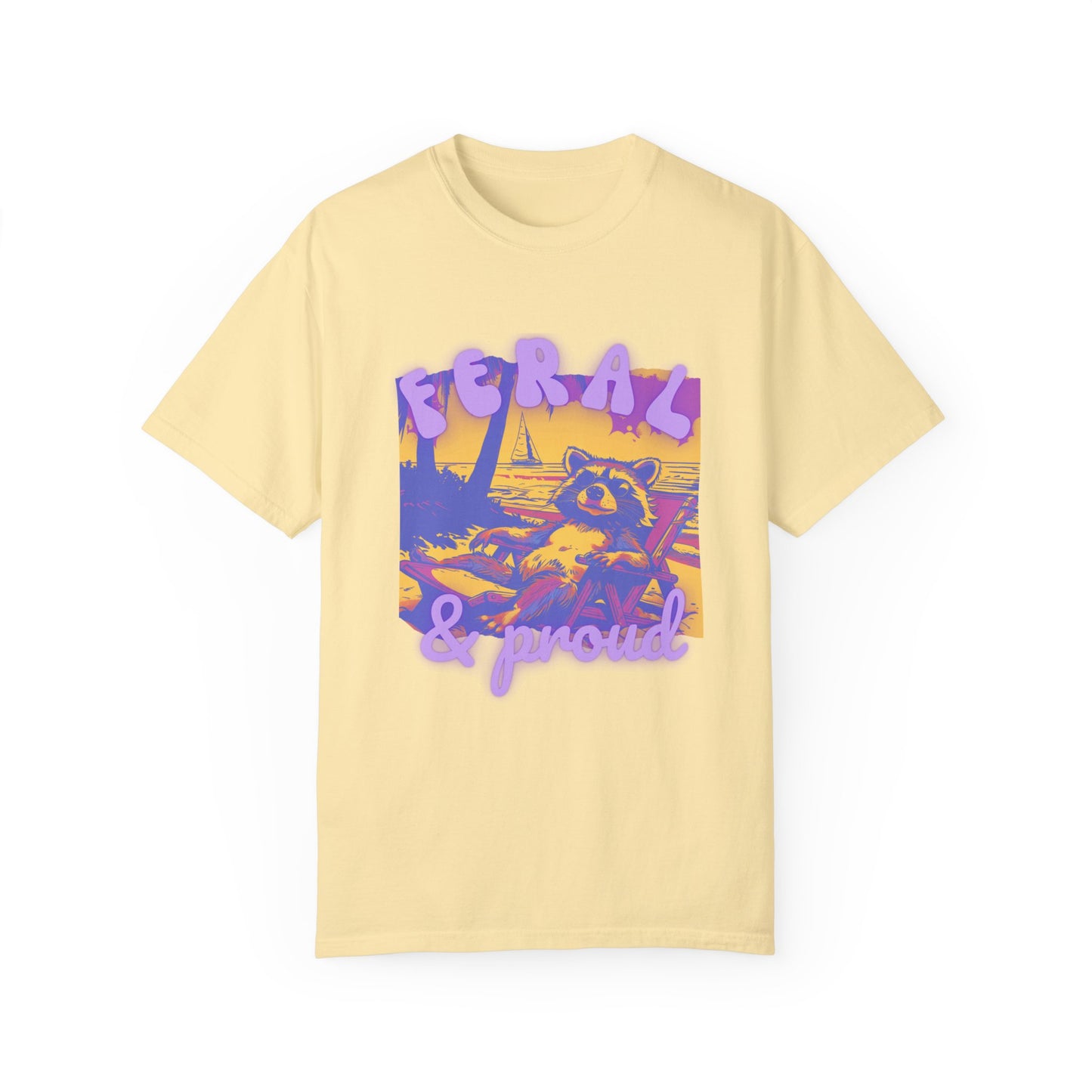 Feral Girl Summer | Feral Raccoon | Raccoon Shirt | Feral Girl Shirt | Feral Girl Tee | Summer Shirt | Vacation Shirt | Vacation Shirt