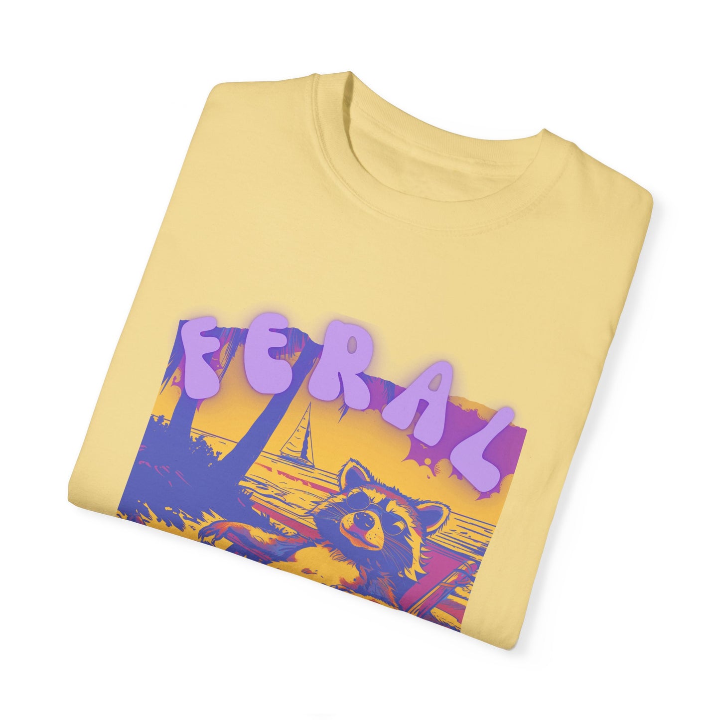 Feral Girl Summer | Feral Raccoon | Raccoon Shirt | Feral Girl Shirt | Feral Girl Tee | Summer Shirt | Vacation Shirt | Vacation Shirt