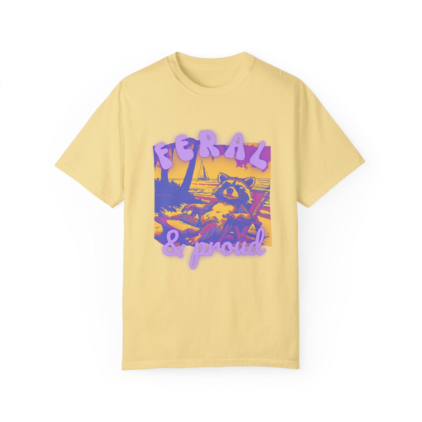 Feral Girl Summer | Feral Raccoon | Raccoon Shirt | Feral Girl Shirt | Feral Girl Tee | Summer Shirt | Vacation Shirt | Vacation Shirt