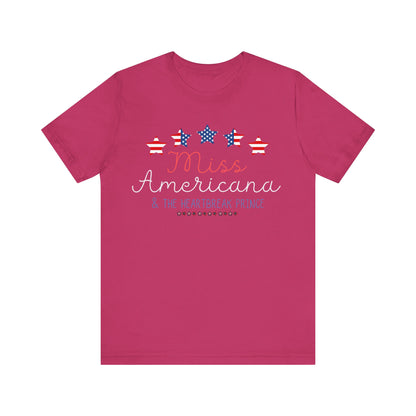 Taylor Swift | Independence Day | Fourth of July | July 4th | USA | Miss Americana | Unisex Jersey Short Sleeve Tee