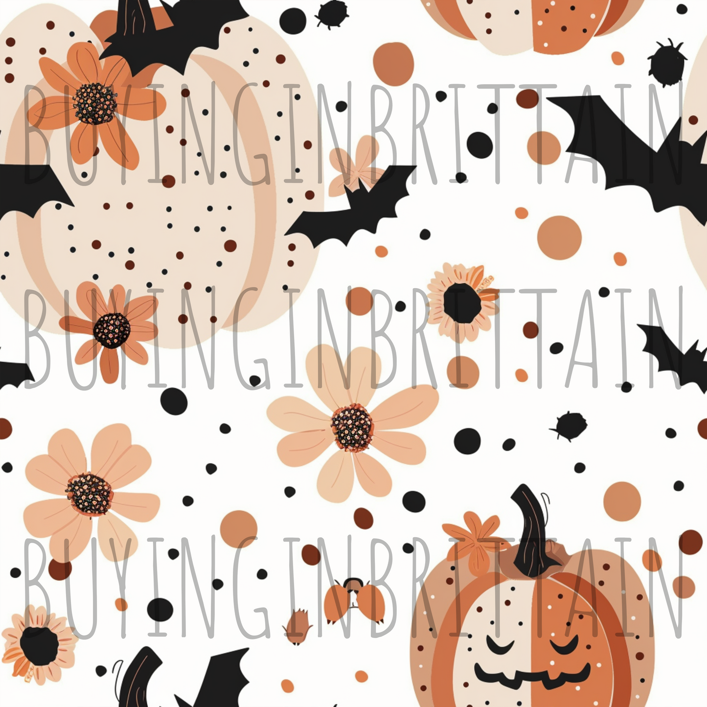 Muted Halloween Floral